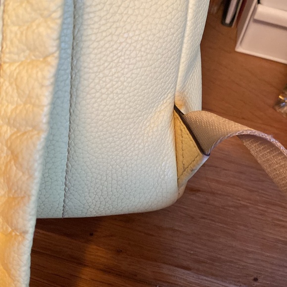 Michael Kors, yellow backpack with gold chain accent - Picture 8 of 14